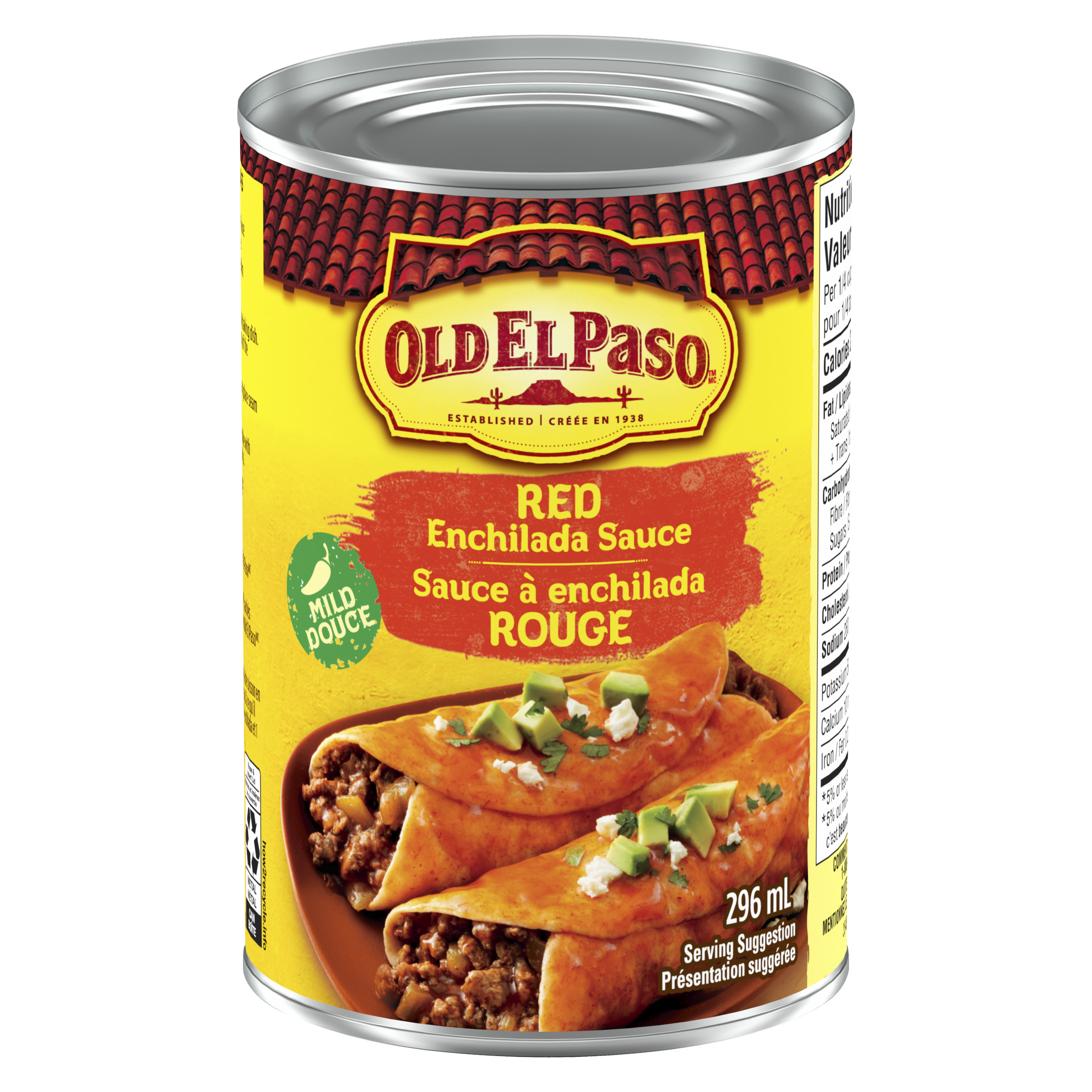 Can of Old El Paso Red Enchilada Sauce Mild